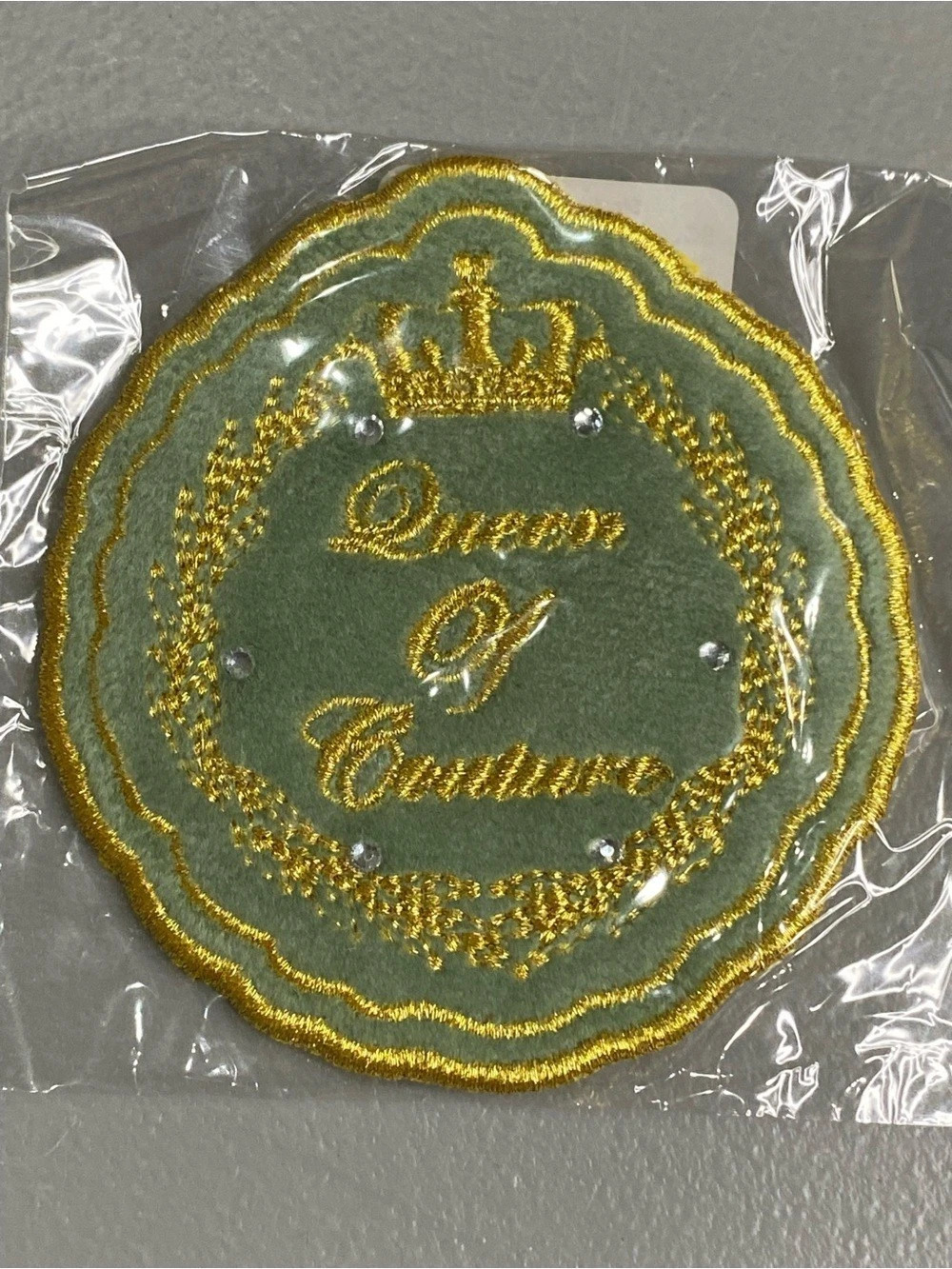 Stoney Clover Lane x Juicy Couture Queen of Couture Patch Green & Gold